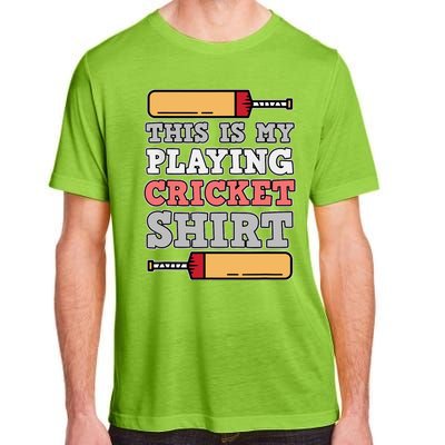 My Playing Cricket Sports Player Lover Team Coach Graphic Adult ChromaSoft Performance T-Shirt