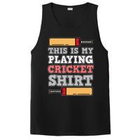 My Playing Cricket Sports Player Lover Team Coach Graphic PosiCharge Competitor Tank