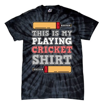 My Playing Cricket Sports Player Lover Team Coach Graphic Tie-Dye T-Shirt