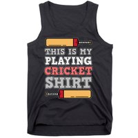 My Playing Cricket Sports Player Lover Team Coach Graphic Tank Top