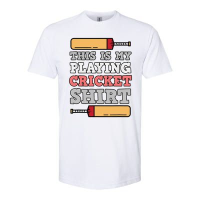 My Playing Cricket Sports Player Lover Team Coach Graphic Softstyle CVC T-Shirt