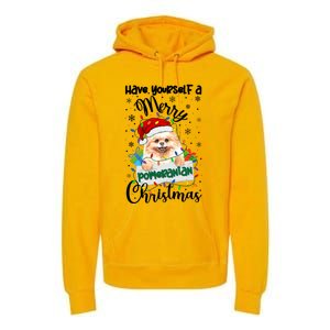 Merry Pomeranian Christmas Pomeranian Xmas Party Meaningful Gift Premium Hoodie