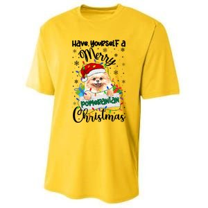 Merry Pomeranian Christmas Pomeranian Xmas Party Meaningful Gift Performance Sprint T-Shirt