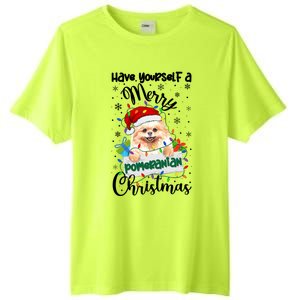 Merry Pomeranian Christmas Pomeranian Xmas Party Meaningful Gift Tall Fusion ChromaSoft Performance T-Shirt