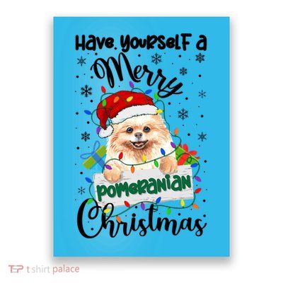 Merry Pomeranian Christmas Pomeranian Xmas Party Meaningful Gift Poster