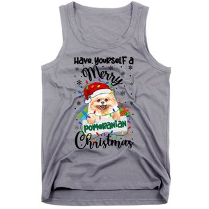 Merry Pomeranian Christmas Pomeranian Xmas Party Meaningful Gift Tank Top