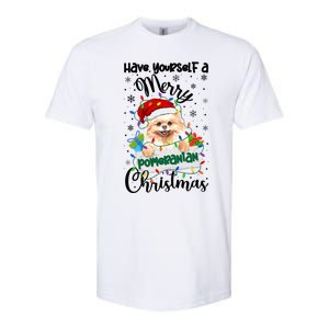 Merry Pomeranian Christmas Pomeranian Xmas Party Meaningful Gift Softstyle CVC T-Shirt