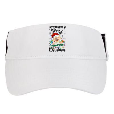 Merry Pomeranian Christmas Pomeranian Xmas Party Meaningful Gift Adult Drive Performance Visor
