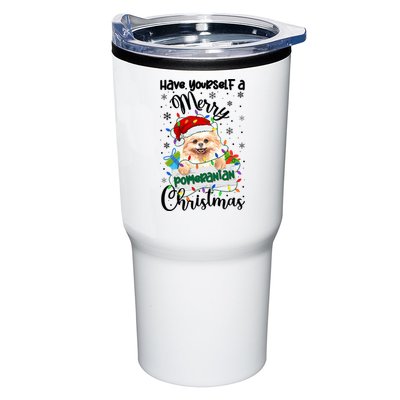 Merry Pomeranian Christmas Pomeranian Xmas Party Meaningful Gift Tumbler