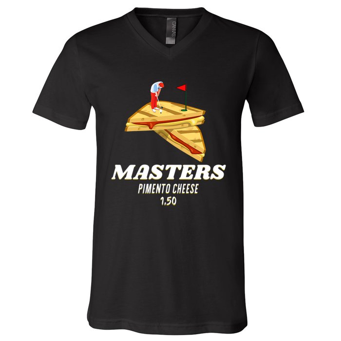 masters pimento cheese sandwich Tiger Golf Majors V-Neck T-Shirt