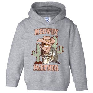 Meowdy Partner Cowboy Cat Western Country Toddler Hoodie