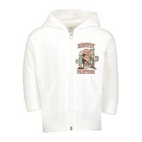 Meowdy Partner Cowboy Cat Western Country Toddler Zip Fleece Hoodie