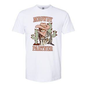 Meowdy Partner Cowboy Cat Western Country Softstyle CVC T-Shirt