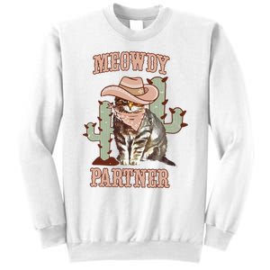 Meowdy Partner Cowboy Cat Western Country Sweatshirt