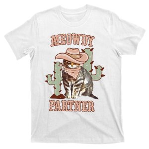 Meowdy Partner Cowboy Cat Western Country T-Shirt