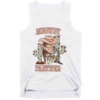 Meowdy Partner Cowboy Cat Western Country Tank Top