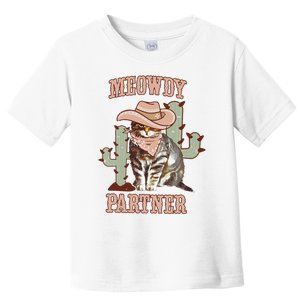 Meowdy Partner Cowboy Cat Western Country Toddler T-Shirt