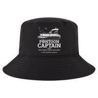 Mens Pontoon Captain Definition Funny Pontoon Boat Boating Cool Comfort Performance Bucket Hat