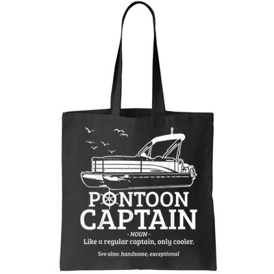 Mens Pontoon Captain Definition Funny Pontoon Boat Boating Bag