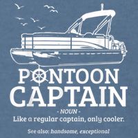 Mens Pontoon Captain Definition Funny Pontoon Boat Boating Garment-Dyed Sweatshirt