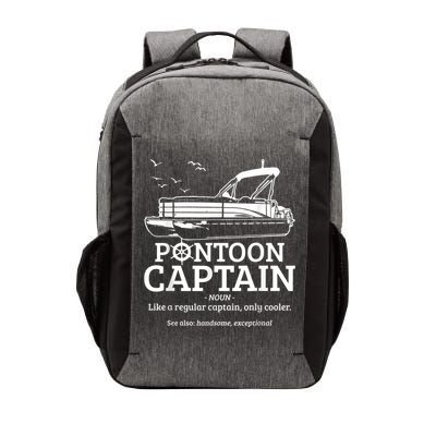 Mens Pontoon Captain Definition Funny Pontoon Boat Boating Vector Backpack