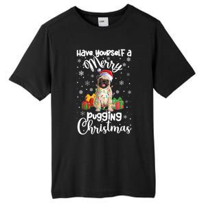 Merry Pugging Christmas Pug Xmas Party Pug Gift Tall Fusion ChromaSoft Performance T-Shirt