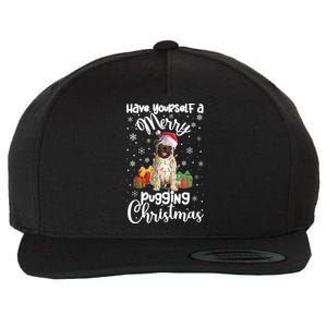 Merry Pugging Christmas Pug Xmas Party Pug Gift Wool Snapback Cap