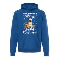 Merry Pugging Christmas Pug Xmas Party Pug Gift Premium Hoodie