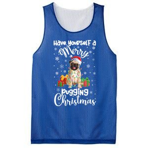 Merry Pugging Christmas Pug Xmas Party Pug Gift Mesh Reversible Basketball Jersey Tank