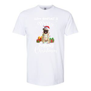 Merry Pugging Christmas Pug Xmas Party Pug Gift Softstyle CVC T-Shirt