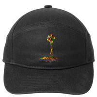Melting Puzzle Cube Retro Speed Cubing 80's Vintage Toy 7-Panel Snapback Hat