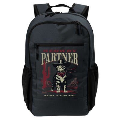 Meowdy Partner Cowboy Cat Vintage Cowboy Daily Commute Backpack