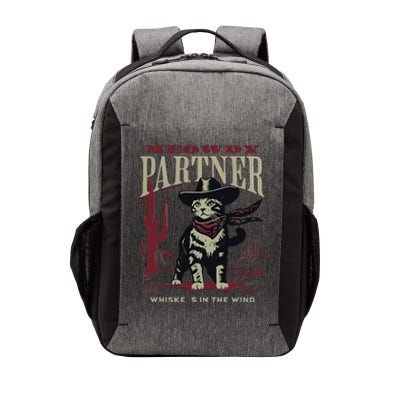 Meowdy Partner Cowboy Cat Vintage Cowboy Vector Backpack