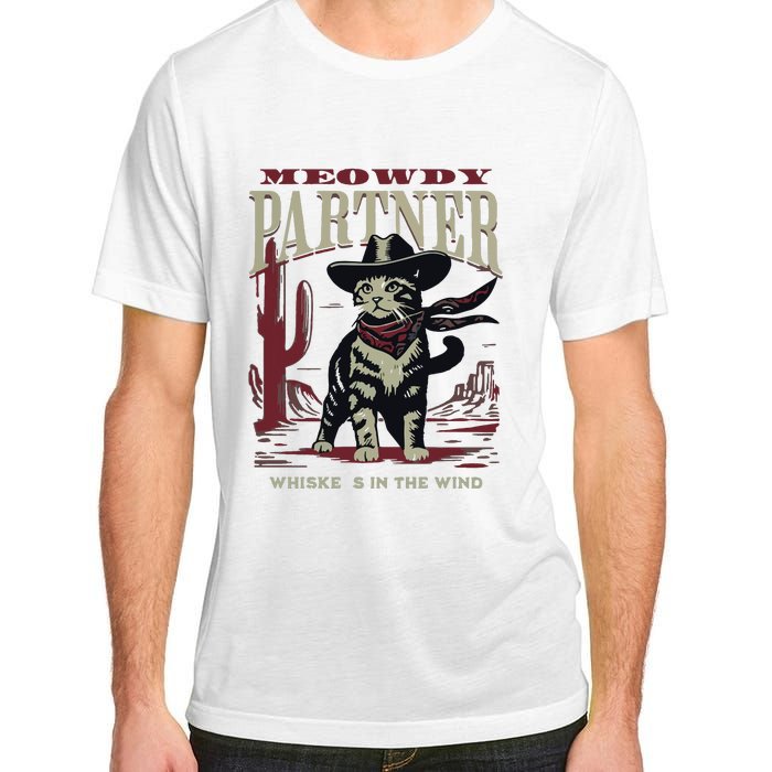 Meowdy Partner Cowboy Cat Vintage Cowboy Adult ChromaSoft Performance T-Shirt