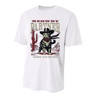 Meowdy Partner Cowboy Cat Vintage Cowboy Performance Sprint T-Shirt