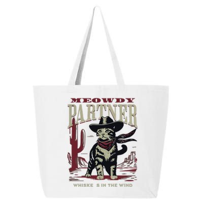 Meowdy Partner Cowboy Cat Vintage Cowboy 25L Jumbo Tote