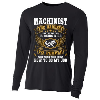 Machinist Profession CNC Machine Tools Operator Machinery Cooling Performance Long Sleeve Crew