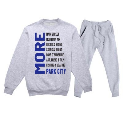 More Park City Premium Crewneck Sweatsuit Set