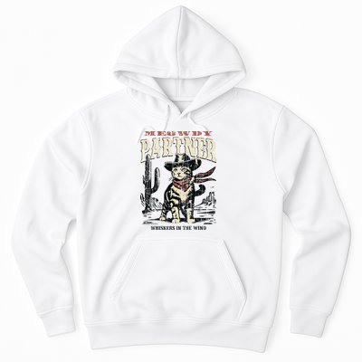 Meowdy Partner Cowboy Cat Vintage Hoodie