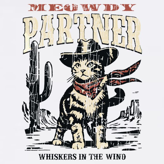 Meowdy Partner Cowboy Cat Vintage Bucket Hat