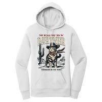 Meowdy Partner Cowboy Cat Vintage Women's Pullover Hoodie