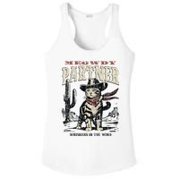 Meowdy Partner Cowboy Cat Vintage Ladies PosiCharge Competitor Racerback Tank