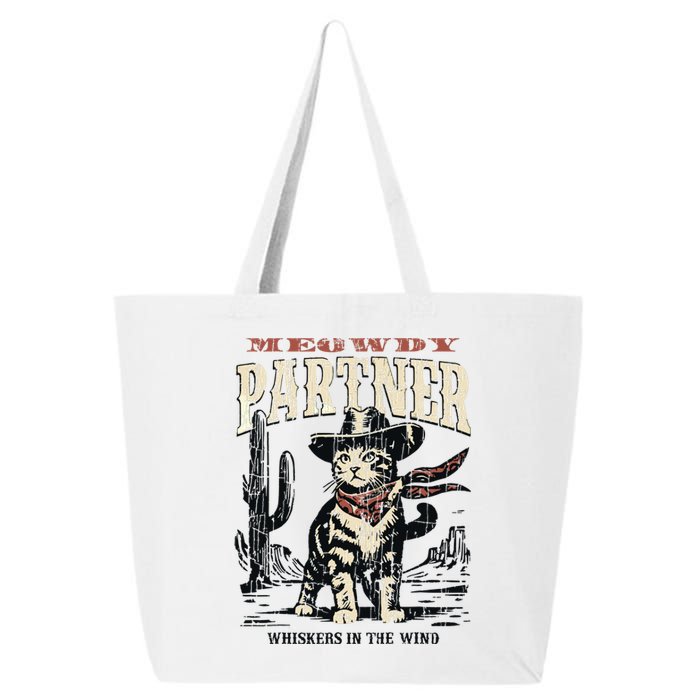 Meowdy Partner Cowboy Cat Vintage 25L Jumbo Tote