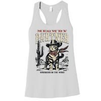 Meowdy Partner Cowboy Cat Vintage Women's Racerback Tank