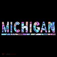 Michigan Patterned Curves Logo Flexfit Unipanel Trucker Cap