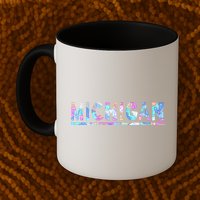 Michigan Patterned Curves Logo Mug