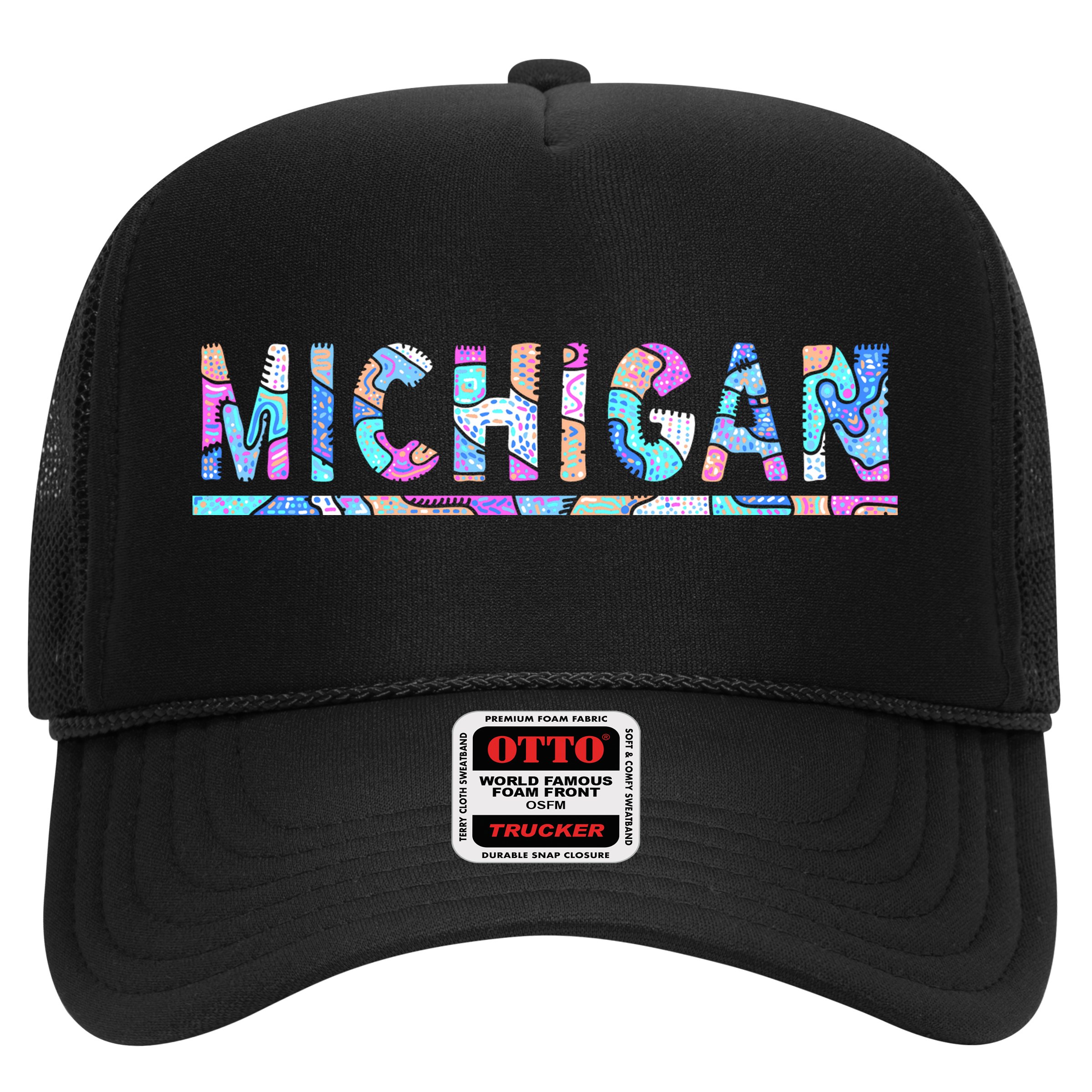 Michigan Patterned Curves Logo Hat