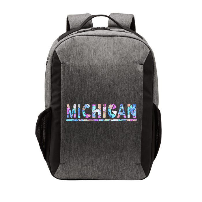 Michigan Patterned Curves Logo Vector Backpack