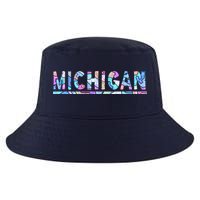 Michigan Patterned Curves Logo Cool Comfort Performance Bucket Hat