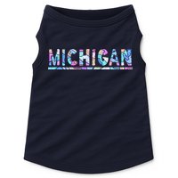 Michigan Patterned Curves Logo Doggie Tank